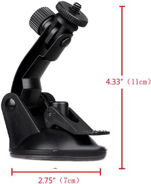 Action Camera Car Suction Cup Mount+ Tripod Adapter for GOPRO Hero 6/5/5 Session/4 Session/4/3+/3/2/1, and Other Action Camera...