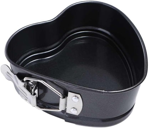 Heart Shaped Springform Cake Mold Pan Toast Mold with Removable Loose Base Bakeware Cake Pan Nonstick Baking For Cake Baking Pans...