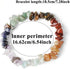 5 Pcs Natural Gemstone Chakra Crystal Healing Chip Stretch Bracelets,Gemstone Polished Irregular Crystals Stone Reiki Yoga Chipped Gravel Bead Jew...