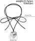 Chunky Puffy Heart Choker Necklace Big Heart Charms Pendant Necklace for Women Y2K Aesthetic Simple Jewelry...