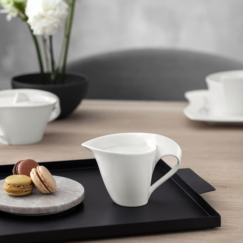 Villeroy & Boch New Wave Creamer, 6.75 oz, Premium Porcelain, White...