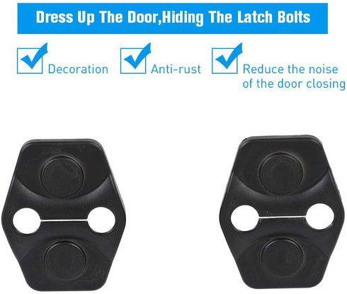 Voodonala for Challenger Door Lock Buckle Covers Protection Trim for Dodge Challenger 2012 up 2PCS(ABS Plastic)...