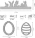 Ester Rabbits Die Cuts for Card Making,Eggs Cutting Dies Cute Animals Embossing Template for Scrapbooking DIY Cards Album Crafts Supplies Decorati...