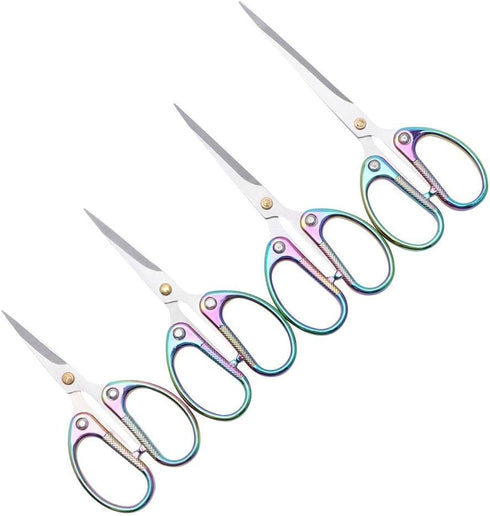 Stainless Steel Scissors Sewing Scissors Textile Fabric Cutter Paper Embroidery Handicraft Dressmaking Tools Needlework Tool(M)...