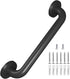 Metal Industrial Stairs Grab Wall Handrail Staircase Steps Indoor Exterior Outdoor Deck Hand Rail Safety Grab Bar (Matte Black) Handle for Stairs ...