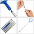 Pool Skimmer Net with 5 Sections 47" Detachable Pole, Leaf Skimmer Mesh Rake Net for Spa Pond Swimming Pool, Pool Cleaner Supplies and Accessories...