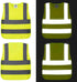 kid's High Visibility Safety Vest, Reflective Strips, Fit for Boys & Girls, Walking or Back to School,...