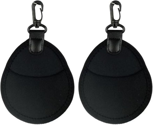 2 Pack Lens Filter Pouch Mini Storage Bag Sleeve Protective Case with Keychain Hook 2 Pockets For Camera CPL MC UV ND 25mm-72mm 43mm 46mm 49mm 52m...