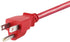 Monoprice Power Cord - NEMA 5-15P to IEC 60320 C13, 18AWG, 10A/1250W, 125V, 3-Prong, 2ft, Red...