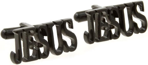 Jesus Christian Religious Pair Cufflinks in a Presentation Gift Box & Polishing Cloth...