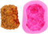 Longzang Bathing Pig Cake Mould S405 Art Silicone Soap Craft DIY Handmade Candle Molds, Pink...