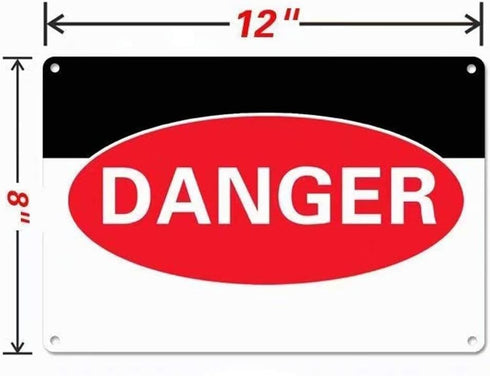 Metal Sign Great Aluminum Tin Sign Beware of Dog Dog is Contained by an Invisible Fence 8 X 12 Inch...