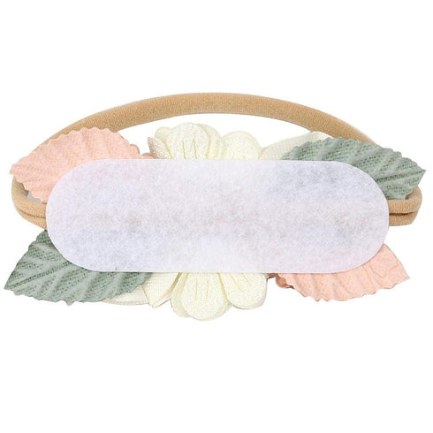 VOBOBE Baby Girl Nylon Headbands Infant Flower Elastic Hair band Bows Wraps For Newborn Toddler Hair Accessories Pack of 3 (A-Beige)...