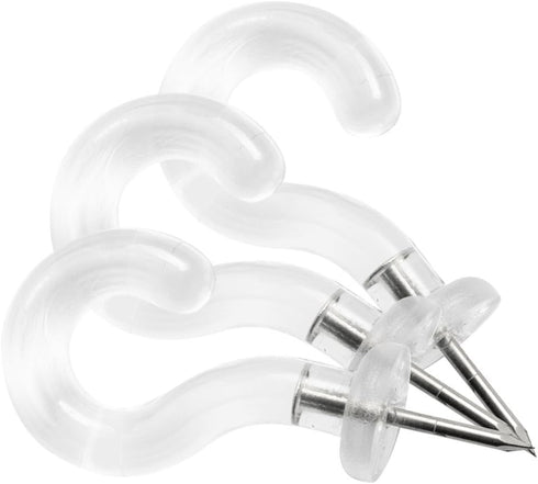 Push Pin Wall Hook - Klear Kindness (Transparent) - 40-Count...