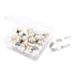 Granvela Gateron 32 Pack KS-9 Black Switches for Mechanical Keyboards,3-pin White-Shell Supporting SMD RGB Light...
