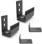 SKYSEN 2 Pack Barn Door Bottom Floor Guide, with Extend Bracket- Wall Mounted- Adjustable bracket- Flush Bottom- Matte Black (711-2)...