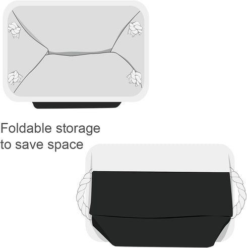 TheWarmHome Storage Bins for Shelves - 1 Pack 13.8x9.7x6.7 inch Storage Basket for Organizing for Closet Organizer Cubes Laundry Cloth Nursery (Wh...