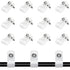 100 Pcs 3/8 Inch R-Type Clip Clamp, Nylon P-Type Mounting Clips, Cable Clip Wire Clamp for Wire Management, Stainless Steel Screws Included...