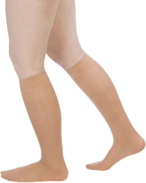 Allegro 15-20 mmHg Essential 16 Sheer Compression Support Hose - Knee High, Closed Toe, Compression Stockings for Women...