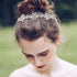 EVER FAITH Silver-Tone Austrian Crystal Wedding Snowflake Flower Hair Band Clear...