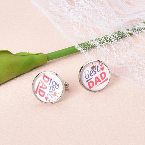 Best Dad Cufflinks for Men Dads Father's Day Gifts for Father Birthday Christmas Gifts for Men Daddy Cuff Links Gift...