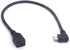 Mini USB Female to Micro USB Left Cable Cord - 90 Degree B Micro USB Male to Mini Female Connector Adapter for MP3 Camera (Left)...