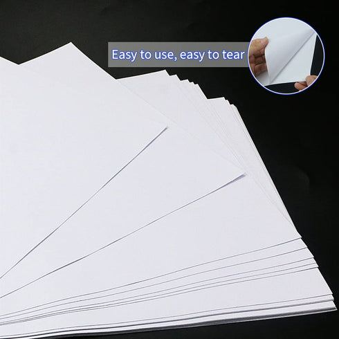 A4 Size 8.3x11.5 Inch Clear Double Sided Adhesive Tape Sheets, Super Strong Sticky Tape, DIY Art, Craft, Home Decorative Tape with White Liner (30...