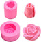2Pcs/Set 3D Rose Flower Candle Molds, Rose Shaped Craft Art Silicone Mold for Fondant Cake Decoration Making Beeswax Candle Handmade Soap Lotion B...