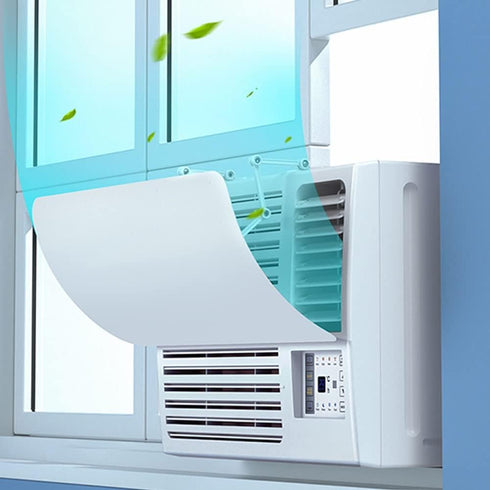 Air Conditioner Deflector for Window Units, Universal Adjustable Air Conditioning Deflector Anti-Wind Baffles Anti Direct Blowing Windshield Wind ...