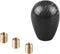 RYANSTAR Carbon Fiber Shift Knob with Adapters, Black Oval Ball Stick Shifter Knobs Compatible with Infiniti Lexus Mazda Mitsubishi Nissan etc?Smo...