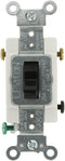 Leviton CS320-2E 20-Amp, 120/277-Volt, Toggle 3-Way AC Quiet Switch, Commercial Grade, Grounding, Black......