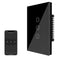 Jinvoo WiFi Smart Wall Light Switch, Remote Control, Glass Panel, 2.4GHz Wi-Fi Touch Switch, Neutral Wire Required, Works with Alexa and Google As...