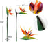 3 Pcs Large Bird of Paradise 32 Inch Permanent Flower,UV Resistant No Fade Flower Part is Made of Soft Rubber PU,Artificial Flower Plants for Home...