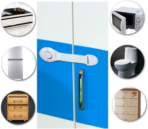 AKOAK 3 Pcs Child Safety Locks, Baby Care Accessories, Used for Refrigerator, Drawer, Door, Seat, etc...