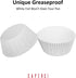 Caperci White Foil Cupcake Liners Standard Muffin Wrappers 150-Pack - Premium Greaseproof & Sturdy Cupcake Papers for Baking...