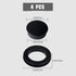 AIEX 4 Pcs 2 inch Table Umbrella Hole Ring and Cap, Silicone Umbrella Hole Ring Umbrella Cone Wedge Patio Umbrella Cone for Patio Outdoor Garden T...