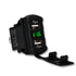 WATERWICH 5V 4.2A Marine Dual USB Car Charger Adapter Socket Waterproof with Led Digital Voltmeter for Universal Rocker Switch Boat RV Vehicle......