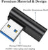 AuviPal 90 Degree USB 3.1 Adapter (2 Pack), Right and Left Angle USB A Male to Female Connector Extender for PC, Laptop, USB A Charger, Raspberry ...