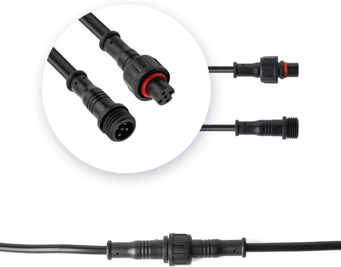 BTF-LIGHTING 5 Pin Electrical Connector 24AWG IP65 Male Female Connector 7.87in/20cm Extension Cable for Car,Truck,Boat,Indoor/Outdoor LED Strip L...