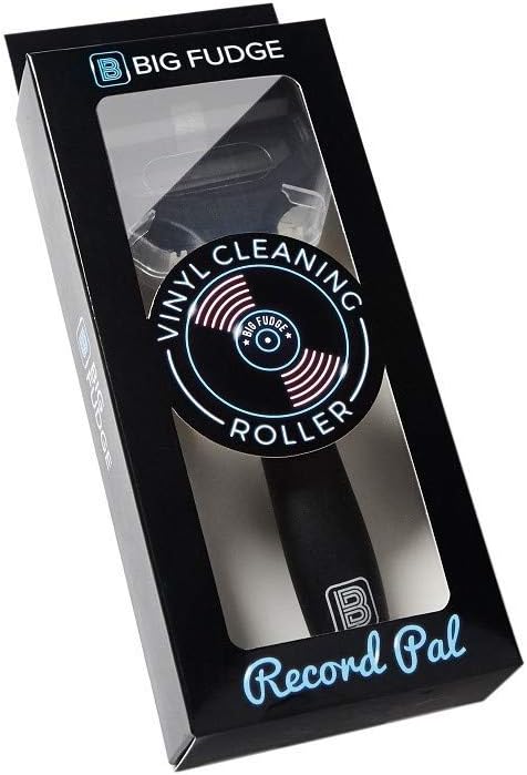 Big Fudge Record Pal, Vinyl Roller Cleaner. Black Vinyl Record Cleaner in Gift Pack. Silicone Lint Roller for LP Records, Anti-Static Record Duste...