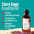 H’ana Clary Sage Essential Oil for Diffuser - 100% Natural Clary Sage Oil Essential Oil - Clary Sage Essential Oil for Skin, Hair & Aromatherapy (...