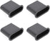 4 Pack Speaker Port Tubes Flat-Shaped 110x30mm Sound Box Air Vent Reflex Ports Tube for Home Subwoofer Bass Woofer Guitar Loudspeaker Cabinet Voic...