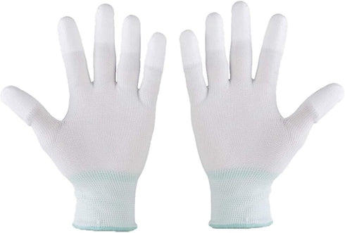 2Pairs Quilting Gloves for Free Motion Sewing Lightweight and Form-Fitting Nylon-Knit Support Gloves for Machine Quilters...
