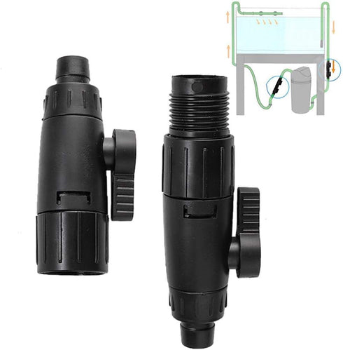 Tnfeeon Aquarium Hose Valve, Fish Hose Pipe Quick Release Connector Adapter Aquarium Filter Connector(12mm to 16mm)...