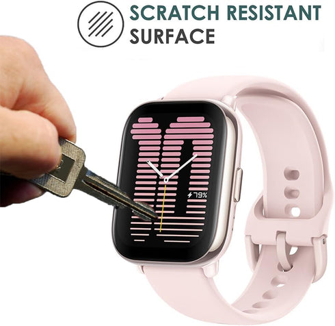 6 Pack Compatible with Amazfit Active Screen Protector Film for Amazfit Active 1.75” Smartwatch Screen Protectors Foils Screen Cover Crystal Clear...