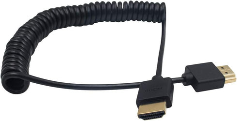 Duttek 4K Coiled HDMI Cable 6FT/1.8M, HDMI Male to Male Extender Cable for 3D and 4K Ultra HD TV Stick...