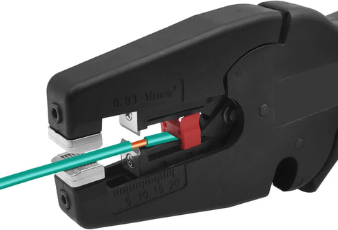 Automatic Wire Stripper/Wire Cutter, 2 in 1 Wire Stripper Tool for 32-7 AWG Wire Stripping & Cutting, for Electric,Automotive,Industrial, Length R...