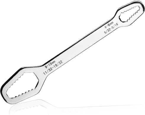 Double Ended Multifunctional Universal Wrench Adjustable Wrenches Self-Tightening Adjustable Torx Spanner Key Bolts Nuts Wrench Repair Tools for D...