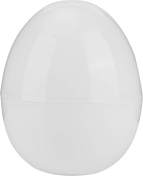 Microwave Egg Boiler, 4 Capacity, White Microwave Hardboiled Egg Maker, Hardness & Soft Egg Cooker Under 9 minutes...