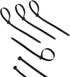 200 Pack Bulk KOOWIN Medium Nylon Plastic Cable Zip Ties 8 inch Wire Wraps Black...